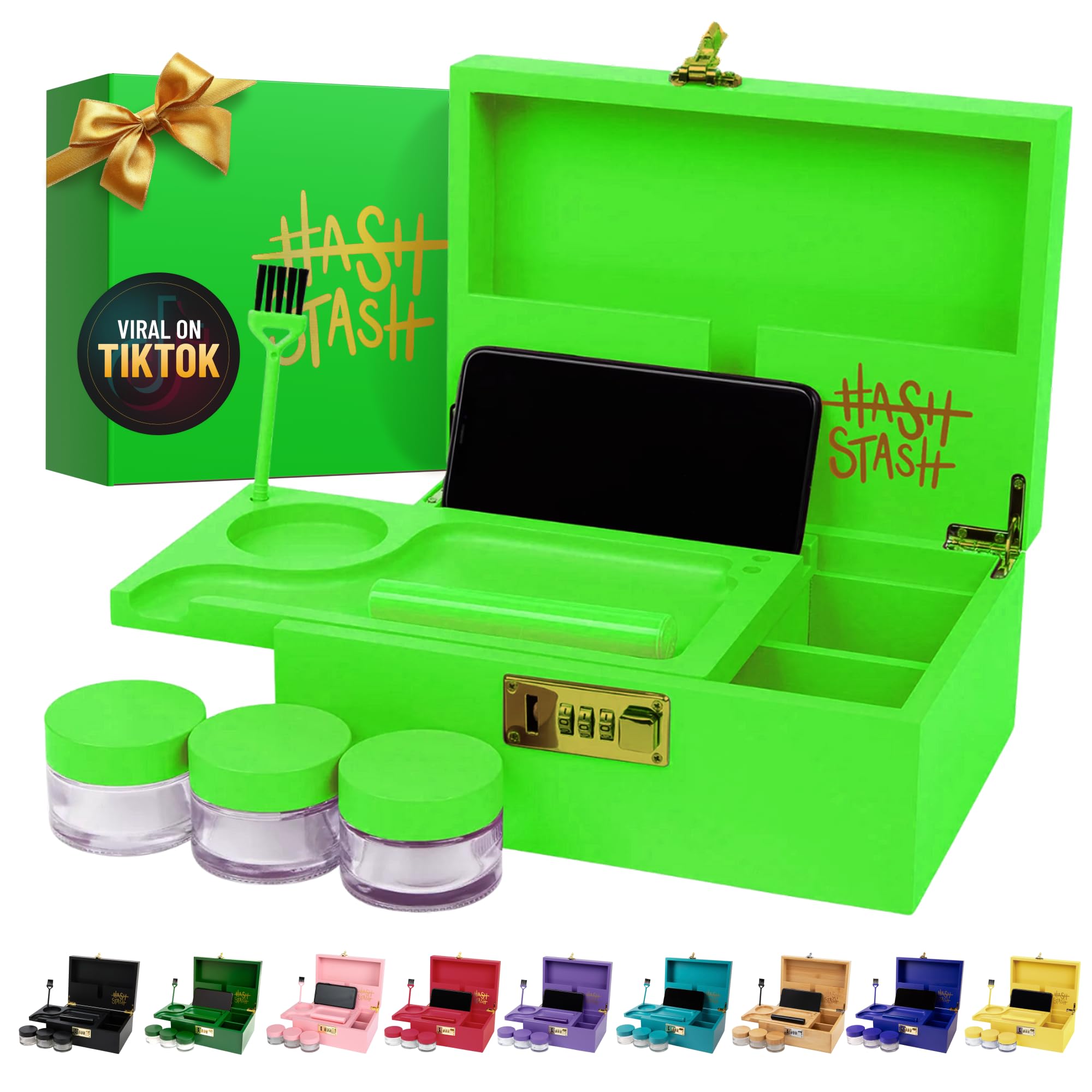 HASHSTASH - The OG Storage Box (Yellow and Gold) — image 1