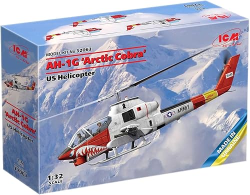 ICM 32063 Modelo de avión de plástico AH-1G 'Arctic Cobra', Modelo de helicóptero estadounidense - Escala 1:32