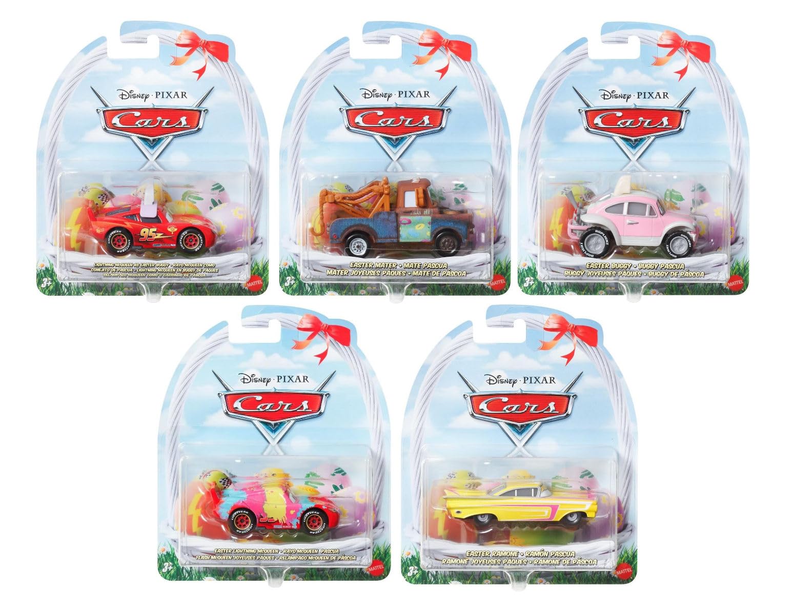 Amazon.com: Disney Pixar Cars Easter Diecast Vehicle Set, 5-Pack
