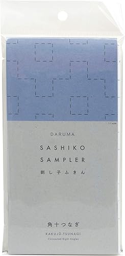 Miniatura 29 de DARUMA Sashiko Sampler - Tela original color azul marino (ángulo recto conectado)