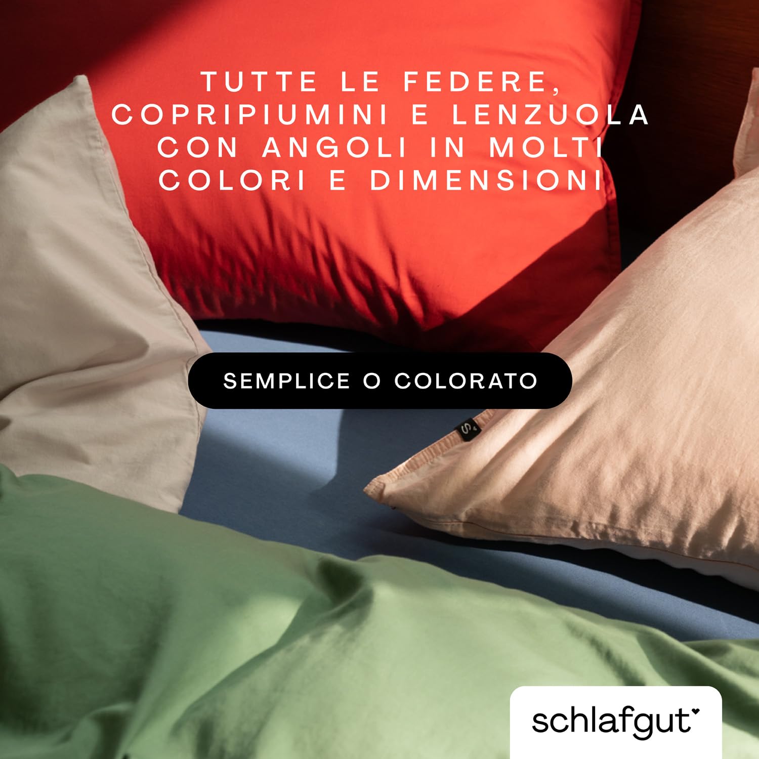 schlafgut Casual Lenzuolo con angoli da 140x200cm a 160x200cm, 100% cotone organico, Grey Light