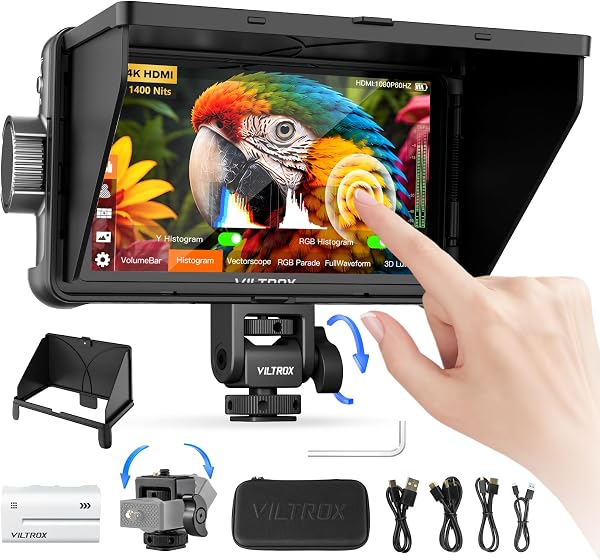 VILTROX DC550 Pro II 5.5" 4K@60 HDMI2.0 Field Monitor Touch Screen(2026)