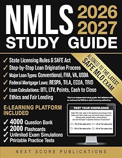 NMLS Study Guide: Structured Blueprint to Think Like a Licensed Mortgage Loan Originator (MLO) and Feel Exam-Ready for the SAFE Test