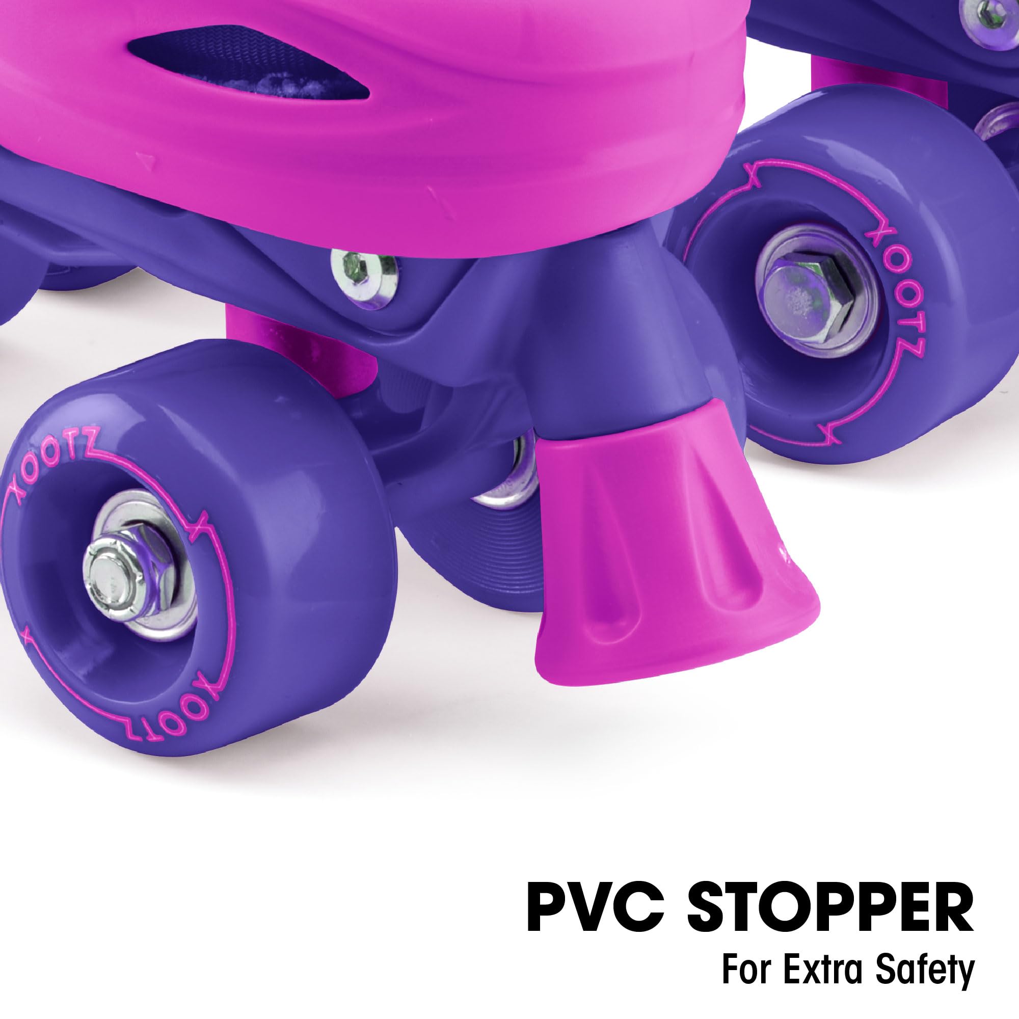 Xootz Kids Quad Skates, Beginner Adjustable Roller Skates