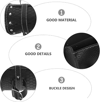 SECFOU Saddle Bag Splashproof Waterproof Leather Motorcycle with Quick-Release Buckle Mini Tail Bag Organizer Compact Tool Pouch for Motorbike Luggage for Riding