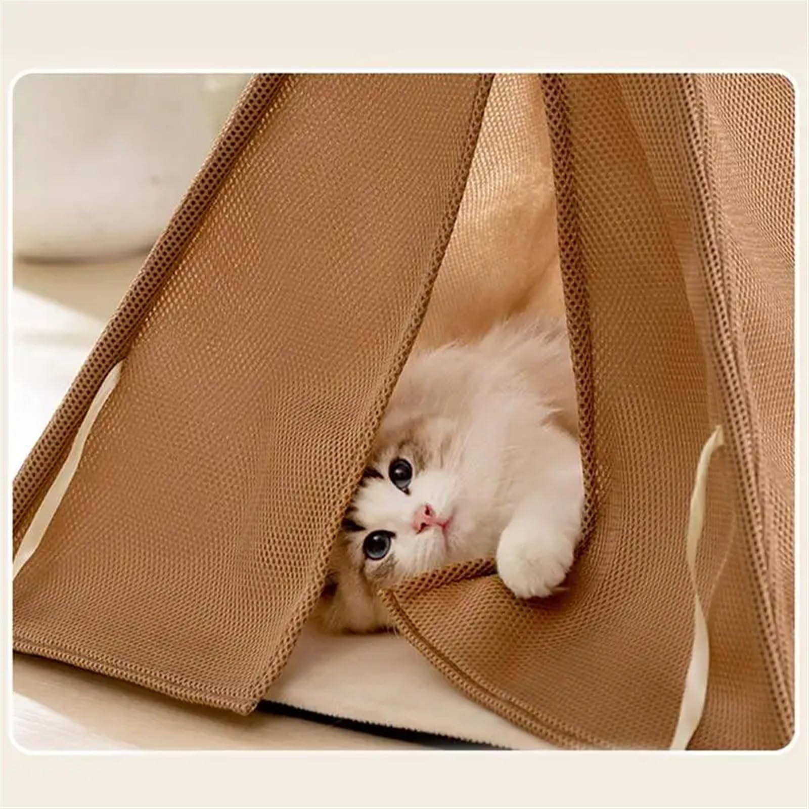 Tenda per animali domestici Cuccia for gatti da interno Cuccia for animali domestici da interno Tenda for gatti Design semi-chiuso Piccola cuccia for gatti da interno for cani, conigli, gatti e altri(