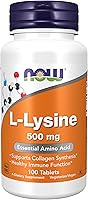 Vista 10 de NOW Suplementos, L-lisina (clorhidrato de lisina) 500 mg, aminoácido, 250 tabletas
