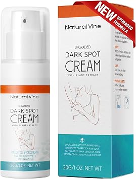 Natural Vine Dark Spot Corrector Dark Spot Remover for Face Body in 4-8 Weeks - Instant Concealing & Age Brown Sun Faded Spot Remover Melasma Freckles Correcting with Niacinamide for Women & Men 30g