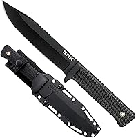 Cold Steel SRK Survival Rescue Knife: 6" Razor-Sharp SK-5 Clip Point Blade, Grippy Kray-Ex Handle, Secure-Ex Sheath