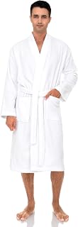 Mens Robe, Cotton Kimono Terry Cloth Bathrobe, Towel Bath Robe for Men XS-3X