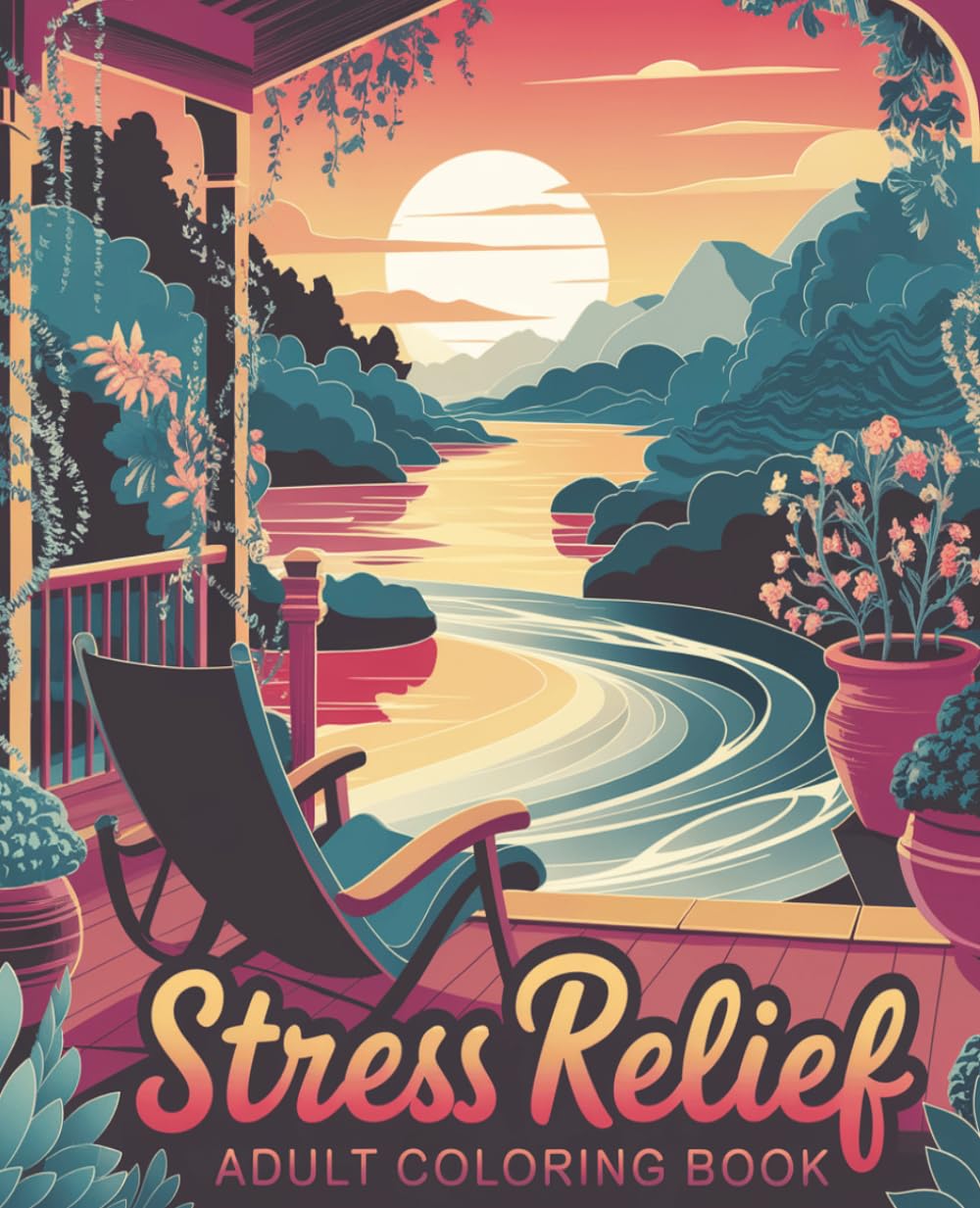 Calm Your Mind: A Stress Relief Coloring Book for Relaxation & Anxiety Relief