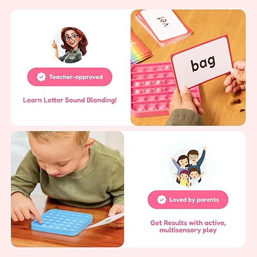 Miniatura 6 de Word Pop CVC Words Mats for Classrooms (Pack of 6) - Learn to Read in Weeks Learning Resources - Multisensory Reading & Phonics Games Ideal for