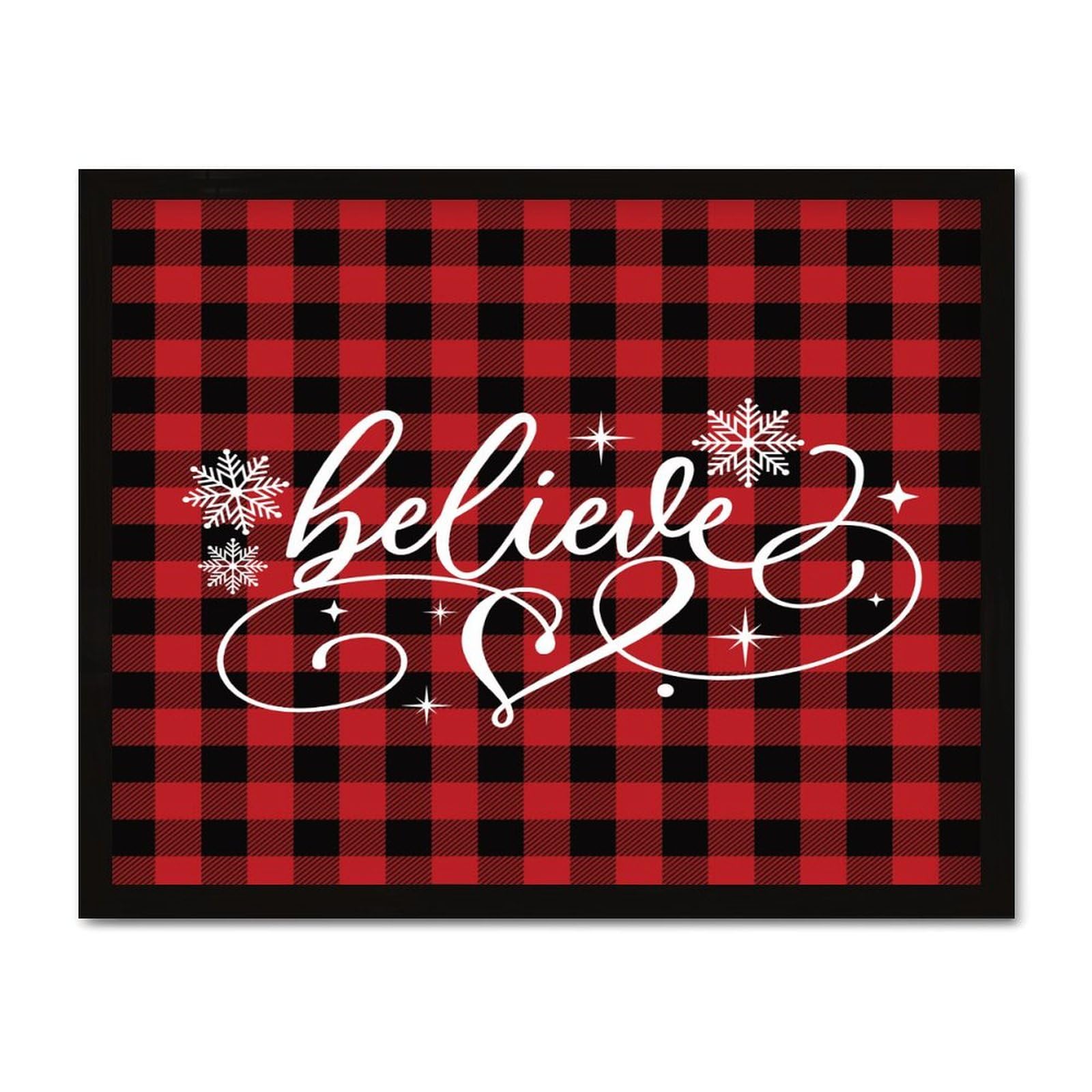 Cadeau de chambre spirituel : plaque en bois personnalisée Believe style rétro