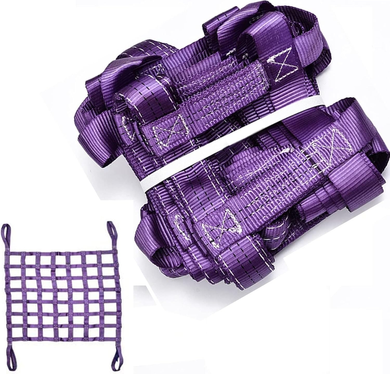 安全リフティングネットストラップ、パレット貨物ネット、ガーデンクライミングネット、棚ナイロン貨物リフティングネット、重量物10cm角