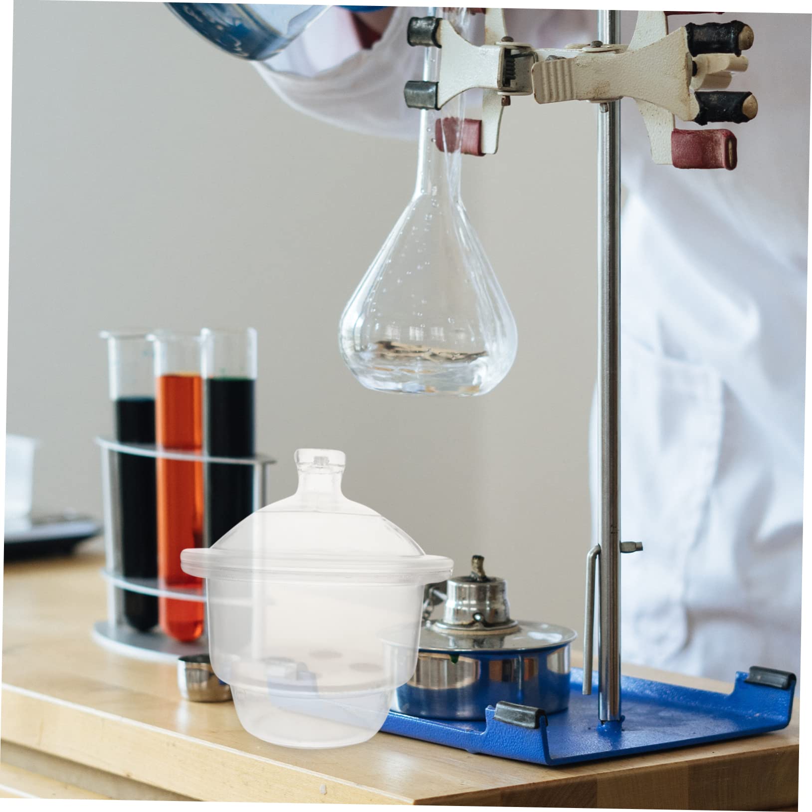 Ciieeo Labor Exsikkator Trockenflasche aus Glas mit Hoher Transparenz und Leicht Tragbar für Wissenschaftliche Lehre und Laboranwendungen