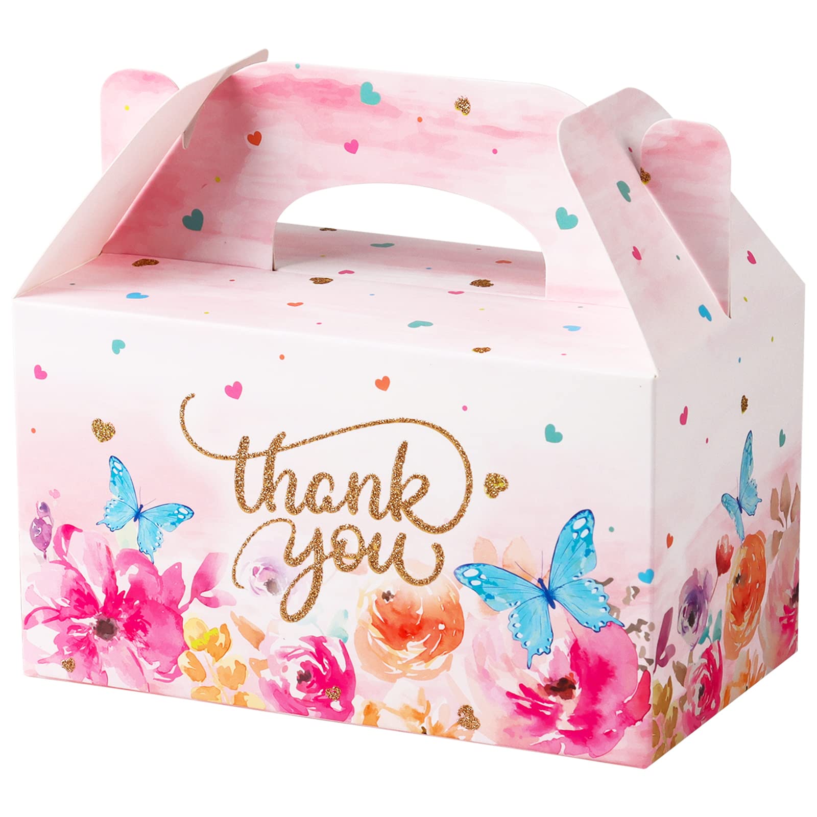 Boîtes à friandises de remerciement en papier solide pour gâteaux mariage