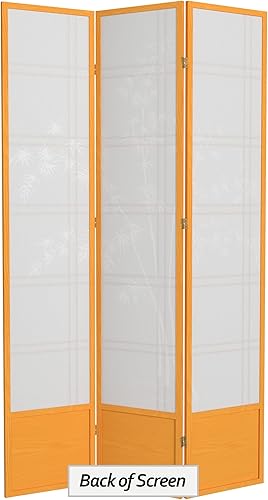 Miniatura 47 de Oriental Furniture - Pantalla Shoji para árbol de bambú de 7 pies de alto, color miel, 6 paneles Miel,Natural,Negro