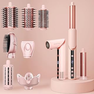 High-Speed 9-in-1 Foldable Wrap Air Hair Styler (110,000 RPM) with Ionic Technology