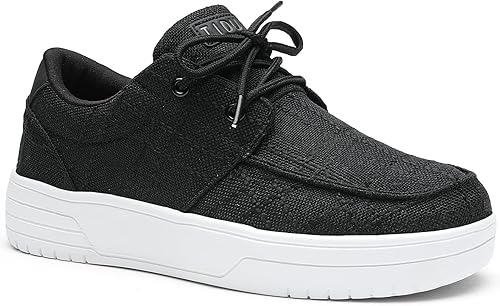 Zapatos ortopédicos con cordones para mujer, cómodos mocasines de lona, zapatos casuales para caminar, para fascitis plantar, alivio del dolor de