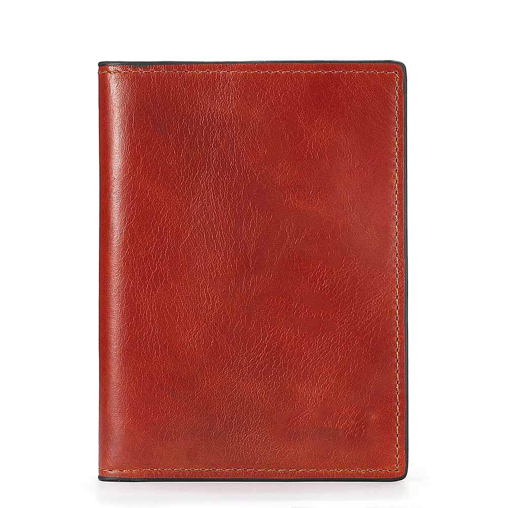 C- Titolare della Carta in Pelle, Portafoglio - Portafoglio da Viaggio/Porta passaporto Portafoglio/Protezione passaporto/Confezione Regalo per Uomo e Donna,Rosso