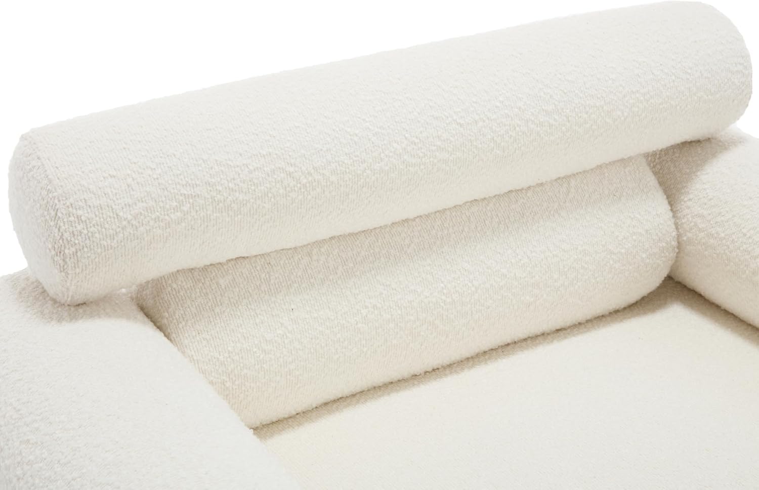 VESCASA Sherpa Oversized Chair Accent Chair Arm with Metal Legs, 28" W Comfy Side Chairs with Padded Back, Modern Upholstered Chairs with 8.5" T Seat for Living Room/Reading, Set of 2, White