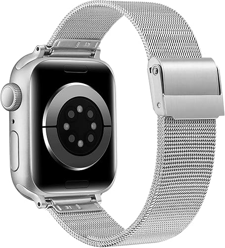 Diamooond Quick Release Slim Milanese Band, 14mm Stainless Steel Mesh (38MM 40MM