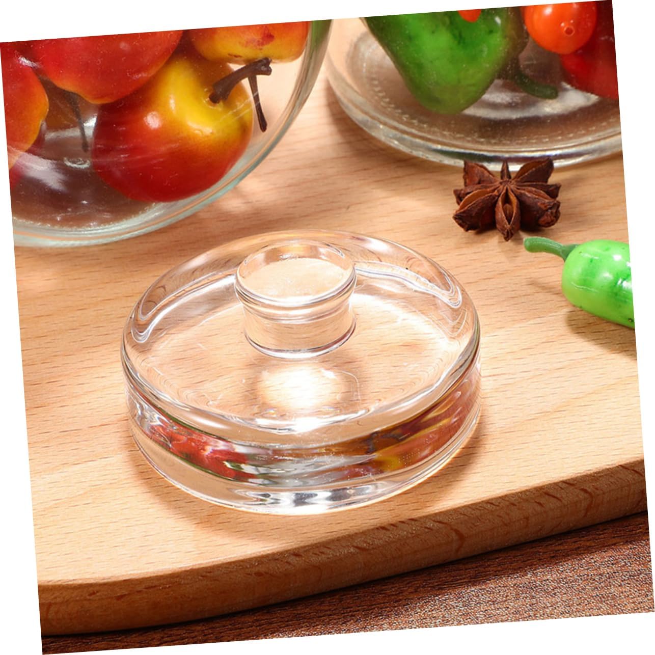 4pcs Heavy Stone Mason Jar Wide Mouth Lids Fermentation Weights for Jars Food Storage