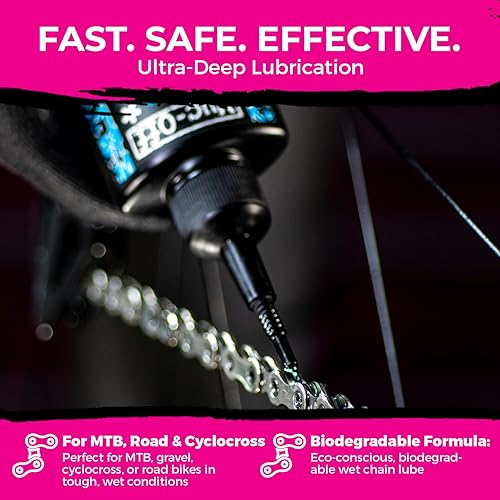 Vista 15 de Muc-Off Wet Chain Lubricante, 4.1 fl oz - Lubricante biodegradable para cadena de bicicleta, adecuado para todo tipo de bicicletas, formulado