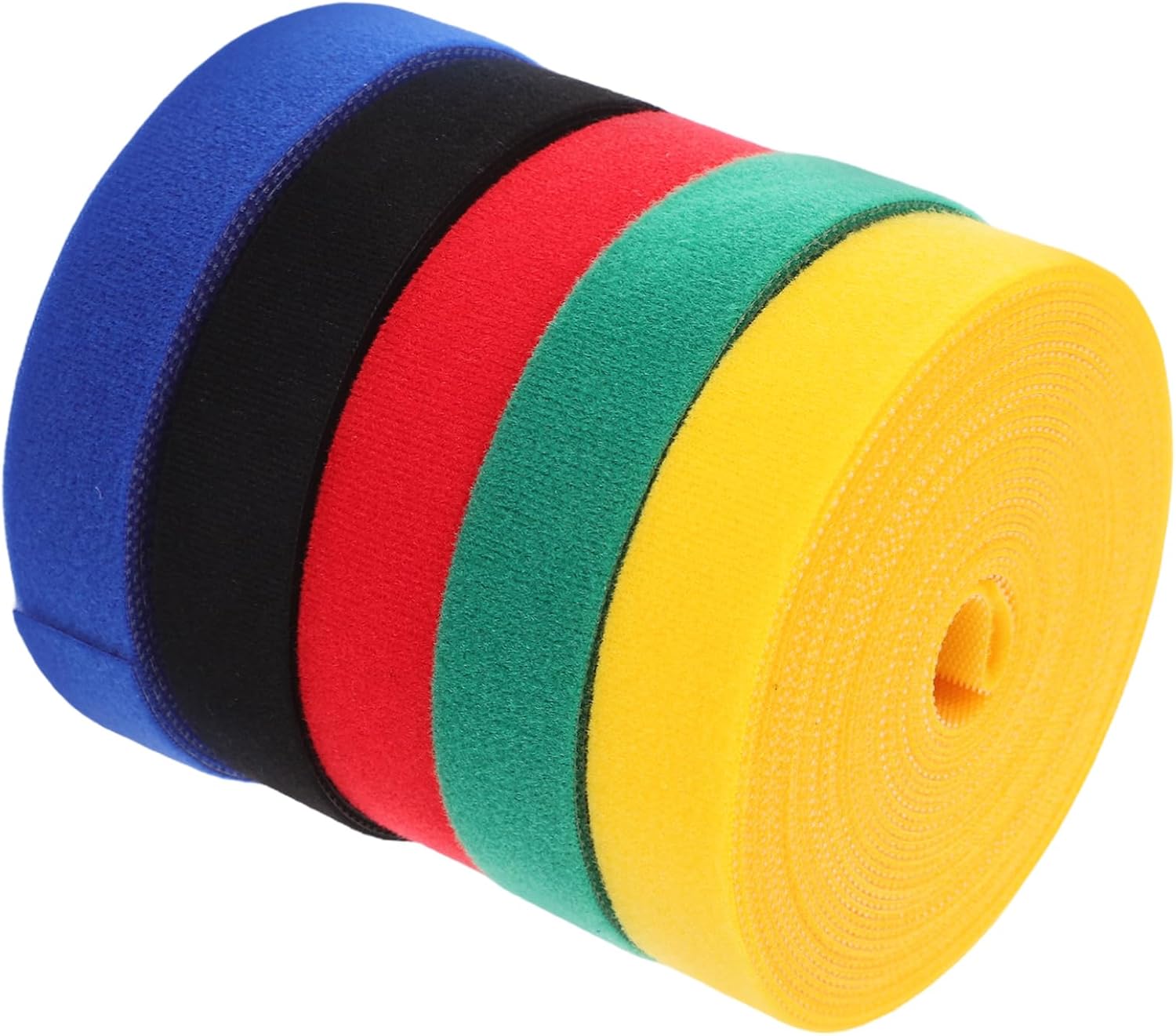 5 Pcs Nylon Hook and Loop Cable Ties Reusable Classroom Carpet Straps