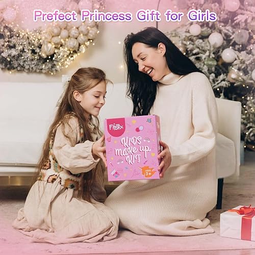 Miniatura 7 de Juegos de maquillaje para niños para niñas, kits de maquillaje lavables reales, juguetes para niños pequeños, juguete de cumpleaños de princesa para