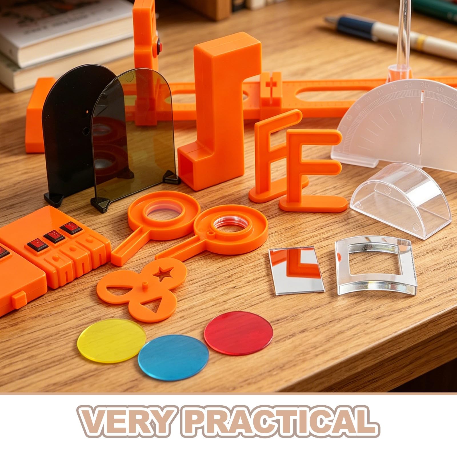 Set di Esperimenti di Ottica Fisica Materiale Abs Manuale di Istruzioni, Apprendimento Pratico e Selezione di Esperimenti Diversificati per Scuola e Casa per Studenti