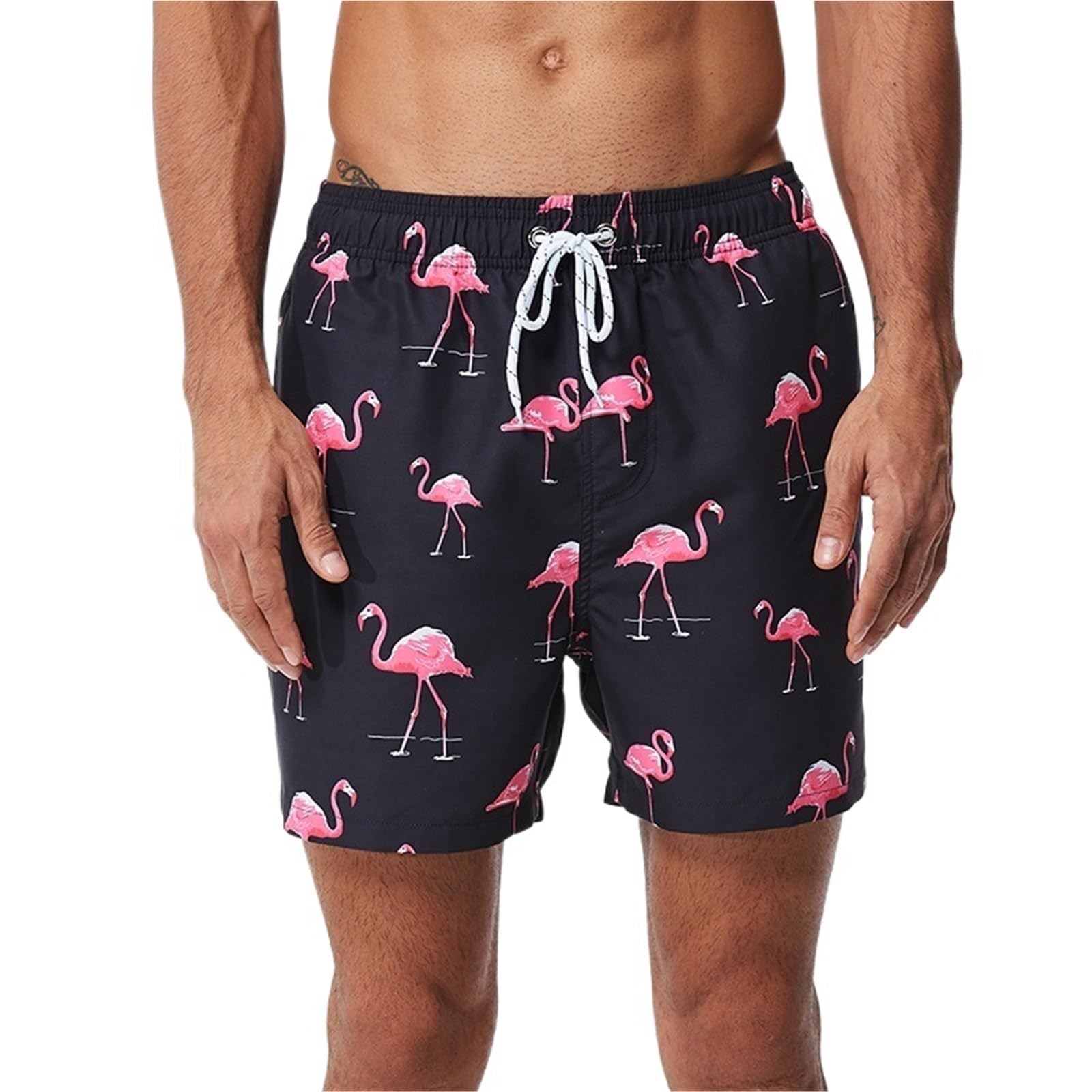 Pantaloncini Estivi da Uomo, da Palestra, con Fodera in Rete Traspirante, Elastico in Vita, Tasca Laterale, da Spiaggia