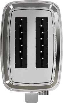 GE 2 Slice Black Stainless Steel Toaster, Extra Wide Slots for Toasting Bagels, Breads, Waffles & More, 7 Adjustable Shade Settings, Removable Crumb Tray, Countertop Kitchen Essentials, 850 Watts