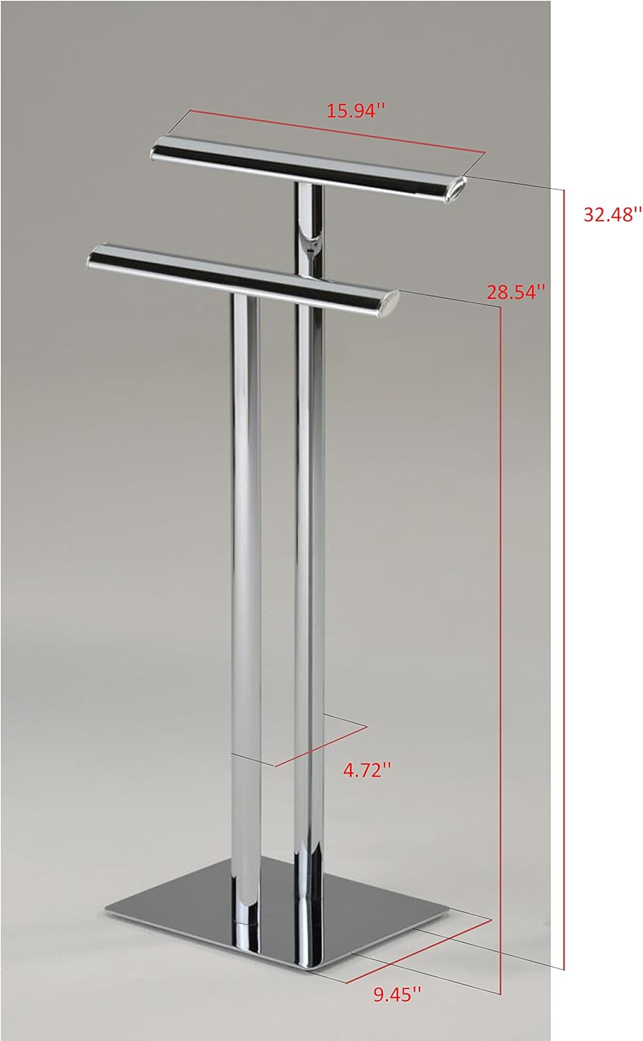 Kings Brand Furniture - Metal Modern Free-Standing Towel Rack Stand, Chrome : Home & Kitchen