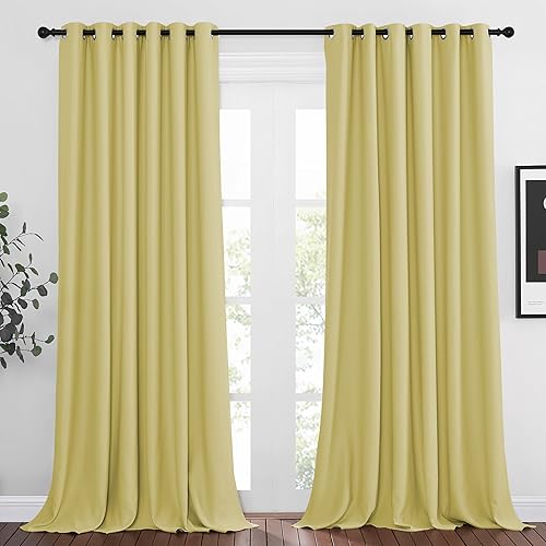 NICETOWN Living Room Window Curtain Drapes Extra Long & Wide - Living Room Panel