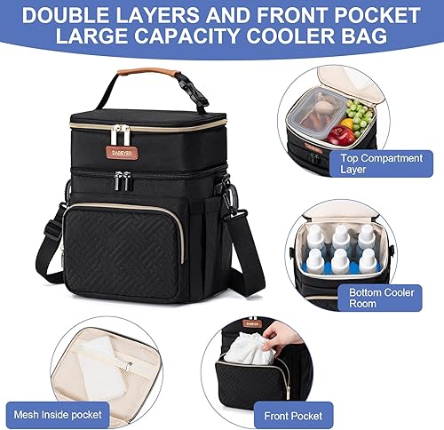 Miniatura 2 de Bolsa enfriadora de leche materna con bolsa de hielo para 6 biberones de hasta 9 onzas