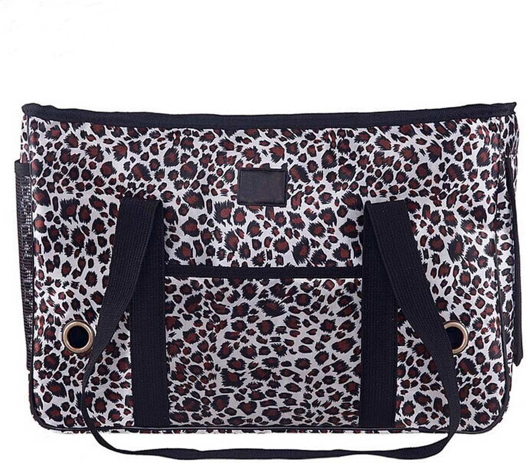 Petown Dog Carrier Purse Pet Shoulder Tote Bag Leopard