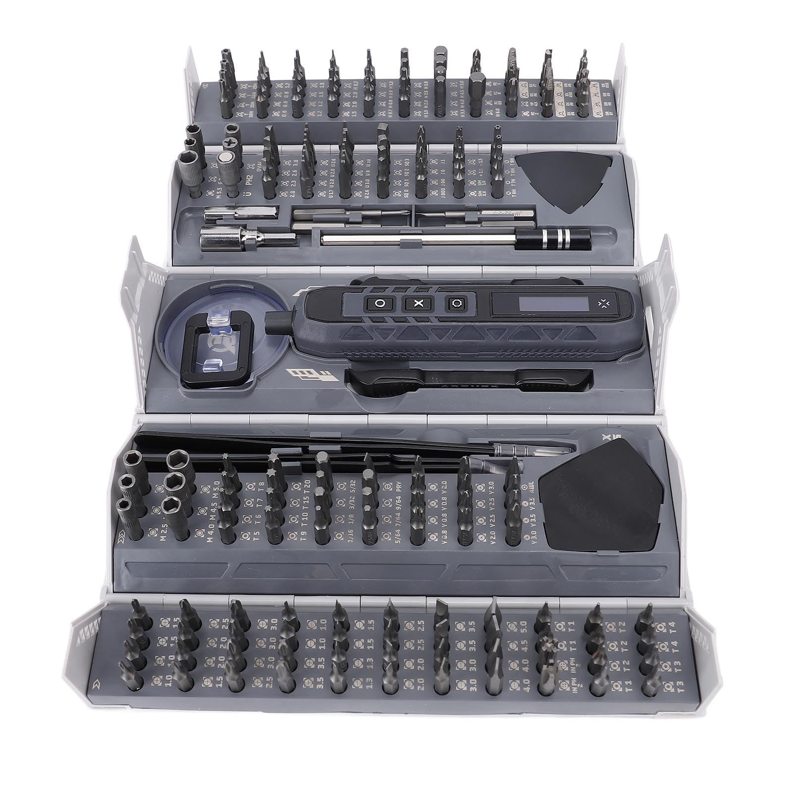 CHICIRIS Kit Cacciavite Elettrico, Set Mini Cacciavite di Precisione 163 in 1 con Punte Magnetiche e Strumenti di Riparazione, per Telefono, Fotocamera, Fotocamera, Orologio, Computer,