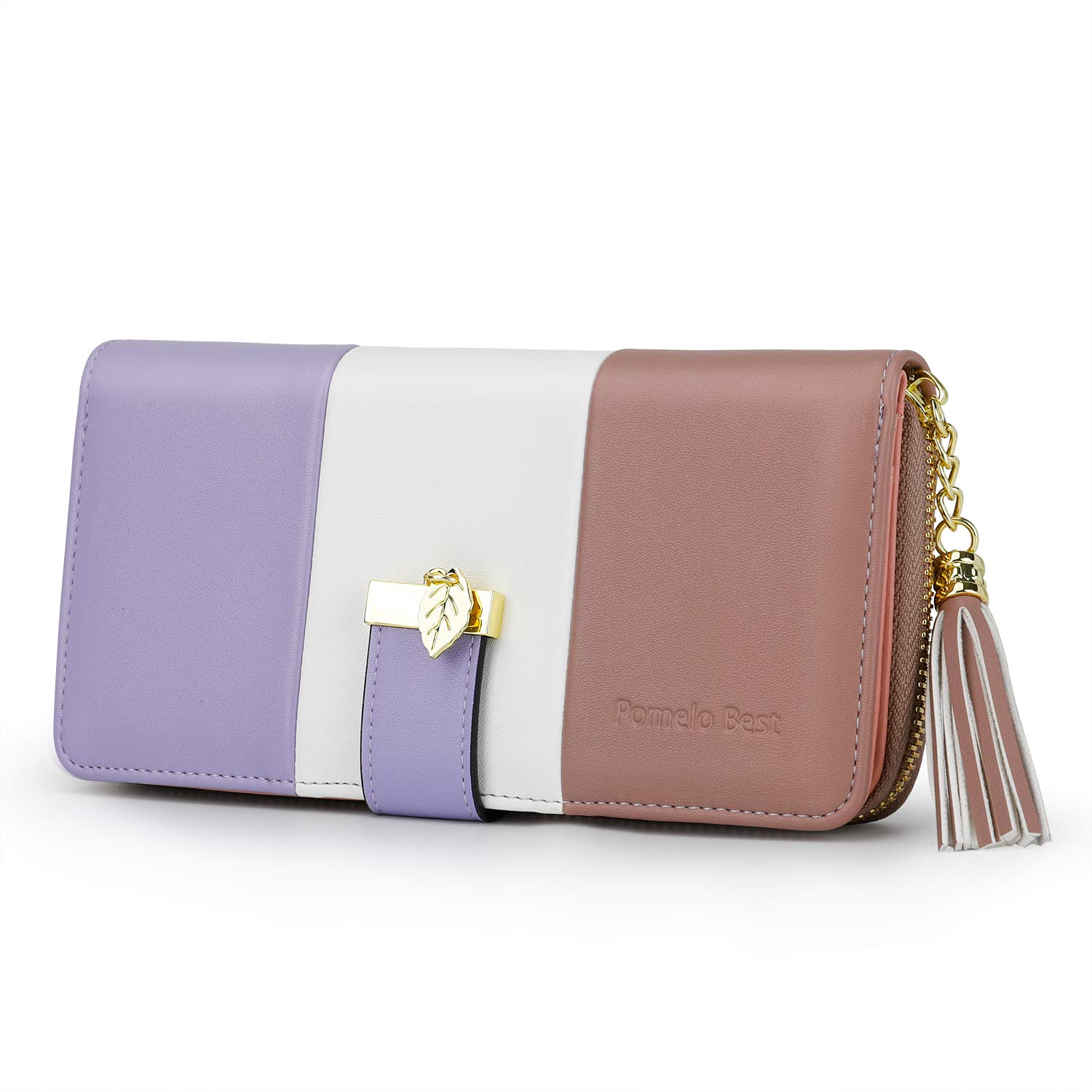 Pomelo BestWomen Wallets RFID Ladies Purses with Multiple Card Slots and Roomy Compartment