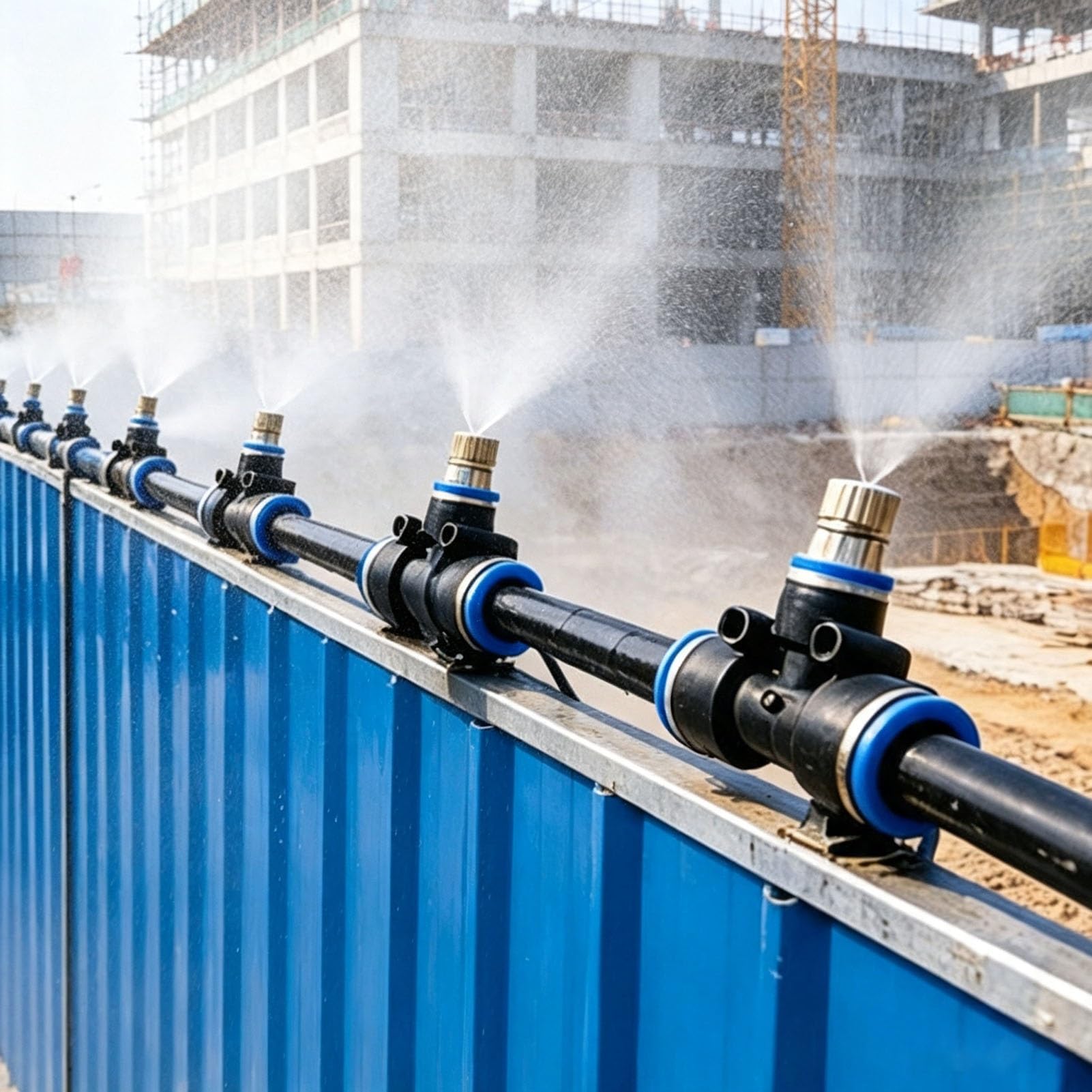 Bewässerungssystem Staubbindung Vernebelungssystem-Set | Set zur Kühlung und Bewässerung mit Einstellbarer Wassermenge, Sprinkleranlagen für Gewächshäuser(88ft/26.8m)