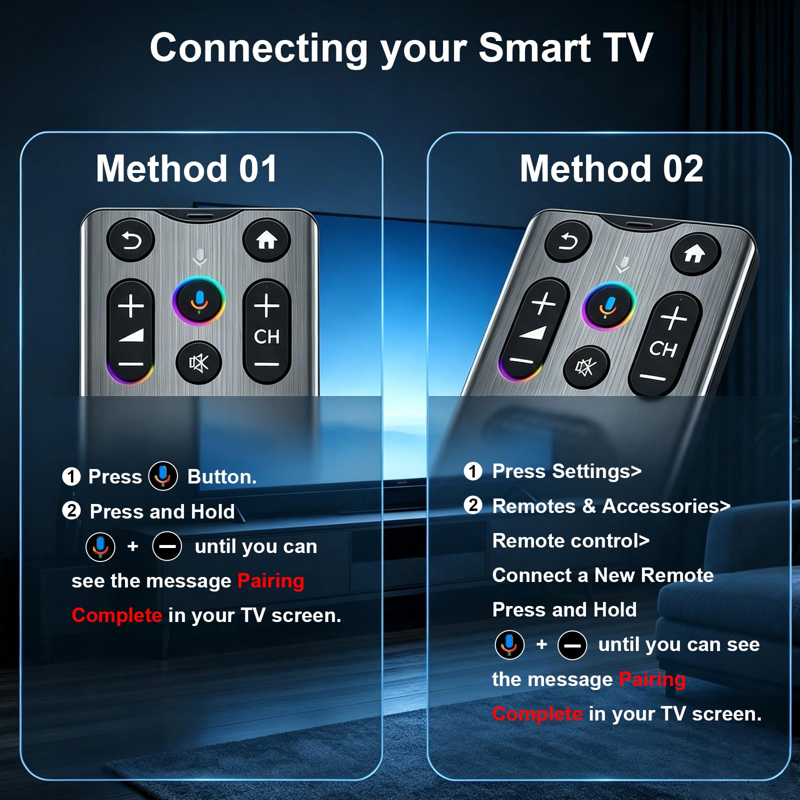 per Sony-Voice-Remote-Control con pulsanti retroilluminati Funziona con