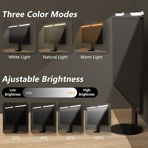 Miniatura 2 de Iluminación de videoconferencia LED para cámara web, luces de transmisión para computadora portátil, luz para videoconferencia, iluminación de zoom