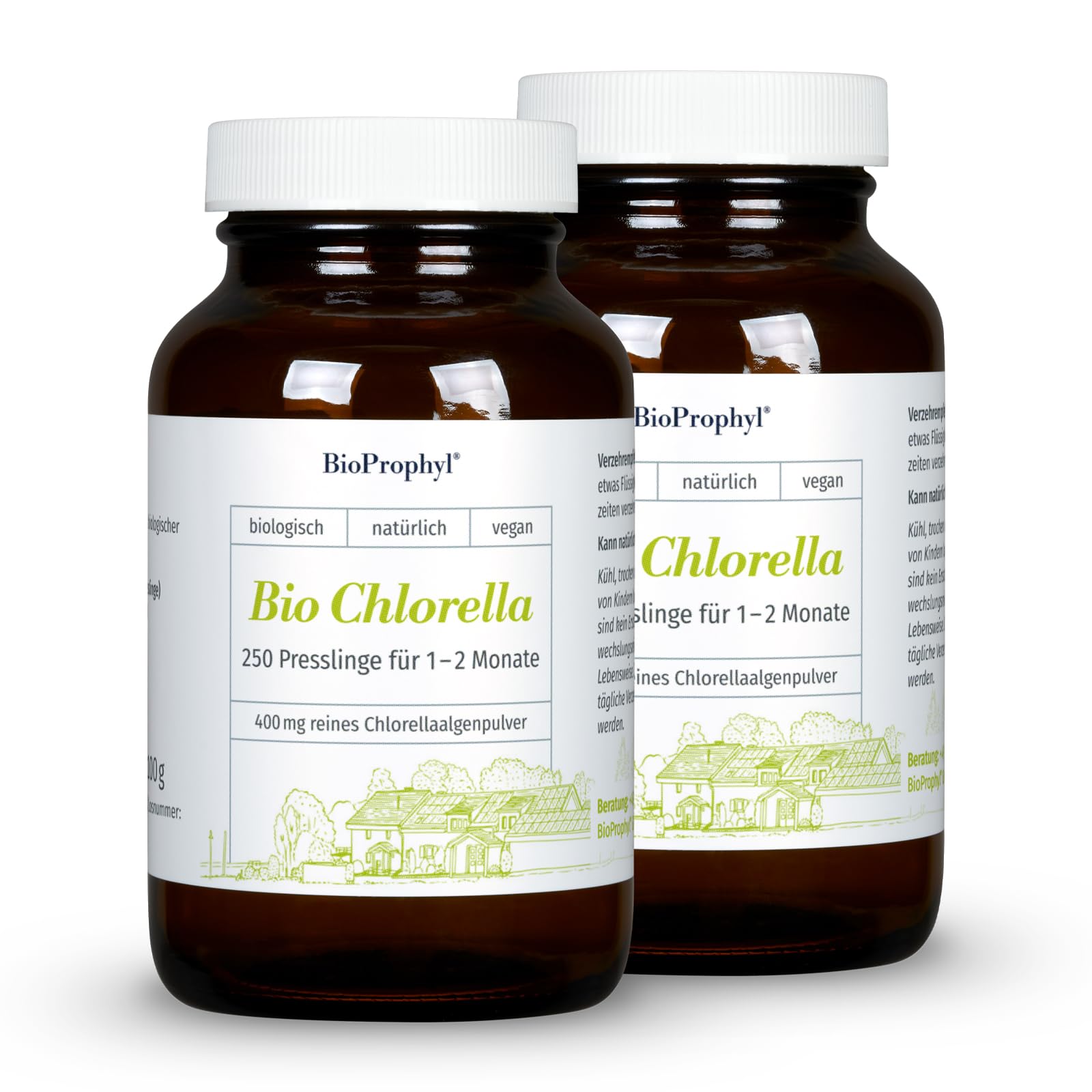 Ausleitung Fortsetzungspaket - 1x BIO Chlorella 500 + 1x Bärlauch-Essenz - rein natürlich ohne Zusätze - für einen Monat zur optimalen Fortsetzung Ihrer Ausleitungskur nach Dr. Klinghardt
