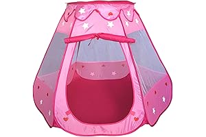 SueSport Children Girls Pink Princess Indoor & Outdoor Play Tent Small