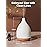 InnoGear Oil Diffuser, 300ML Ceramic Diffuser for Essential Oils Handcrafted Aromatherapy Diffuser Ultrasonic Cool Mist Humidifier with 4 Timers Waterless Auto Off for Room Office, White