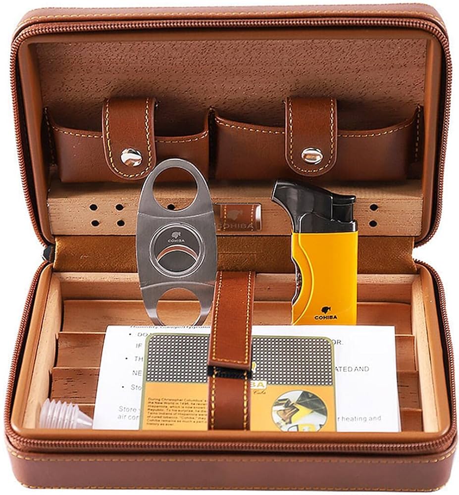 Amazon.co.jp: 葉巻ケース セット 直噴ターボライター &シガー