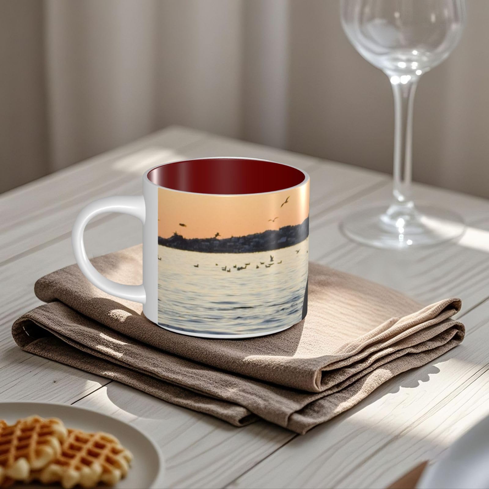 Killer Whale drukowane kubki ceramiczne o dużej pojemności filiżanka do kawy