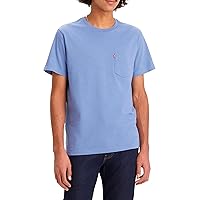 Levi's Maglietta da Uomo a Maniche Corte Classic Pocket Tee, Slub in Denim Sbiancato