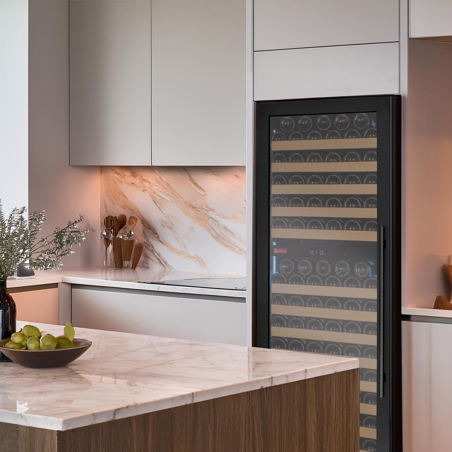Allavino Vsw71ld-2br Wine Refrigerator, Right Hinge, Black Metal on Fridge.com - View 3
