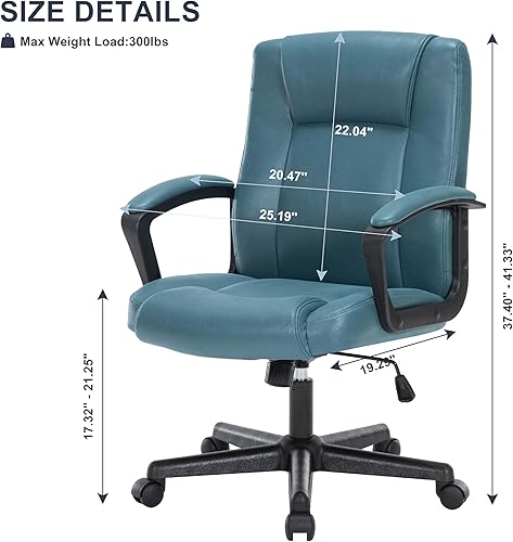 Miniatura 3 de Silla de oficina con respaldo alto, sillas ejecutivas ergonómicas de escritorio para computadora con reposabrazos, soporte lumbar, silla giratoria